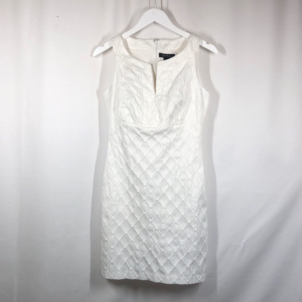 White House black market white dress